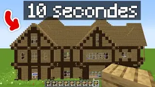 I gave 50 players 10 seconds to build the best Minecraft house! (tournament)
