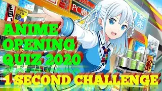 Guess The Anime Opening Quiz 2020 |1 Second CHALLENGE | 40 Anime Opening
