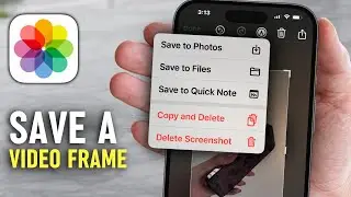 How to Capture a Frame from a Video on iPhone