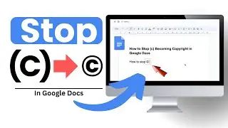 How To Stop (C) Becoming © Copyright Symbol In Google Docs