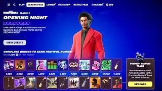 New FREE Fortnite x The Weeknd Season Pass