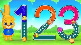How to Write Numbers for Children - Teaching Writing 123 for Preschool - 123 for Kids 1,2,3,4,5,6,7