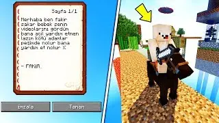 SAKAR BEBEĞE FAKİRDEN MESAJ GELDİ !! 😱 - Minecraft