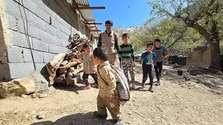 Father and children in nature: Agha Ghorban's journey and spraying sheep