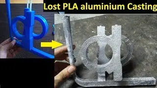 Lost PLA Aluminium Casting || Part 2/3 || Plaster mold preparation & Aluminium casting