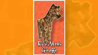 How i added giraffes in Minecraft | Blockbench | Rj's Mobs | #shorts