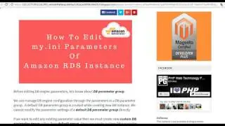 How To Edit MySql Engine Parameters Of an Amazon RDS Instance