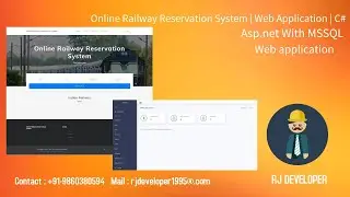 Online Railway Reservation System | Web Application | C#