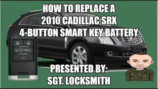 How to replace a 2010 Cadillac SRX 4 Button Smart Key Battery