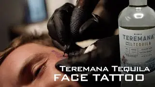 Teremana Tequila Bottle TATTOOED ON THE FACE!