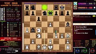 TCEC 2018 - AlphaZero vs Stockfish | Round: 10085289371349411498 | Chess Engines Battle