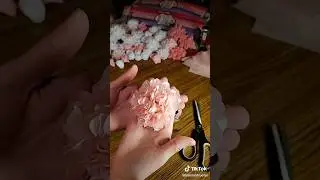 Цветы своими руками. Цветок из бумаги тишью. 