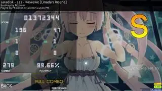 osu! saradisk - 222 - wewewe [Linada's Insane] FC
