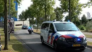 PRIO1/A1 | Hulpdiensten tegelijkertijd onderweg naar een ongeval op de Markerwaarddijk te Lelystad!