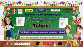 5to y 6to primaria - AeC - ¡En mi familia, somos personas importantes y valiosas!