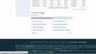 Getting stock market data from Yahoo