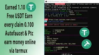 how to earn money flycrypto.tn || termux earn money 2023 || earn usdt without investment
