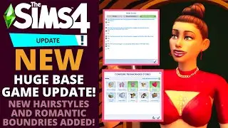 AMAZING NEW BASE GAME UPDATE IN THE SIMS 4!