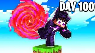 I Survived 100 Days in Solo Leveling Minecraft on One Block!