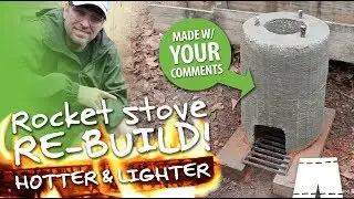 How To Make A Concrete And Perlite Rocket Stove