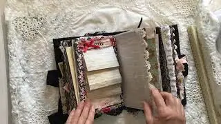 Black lace junk journal flip through. SOLD!
