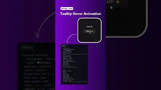 Tooltip Hover Animation #css