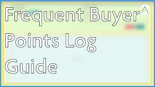 Frequent Buyer Points Log Guide