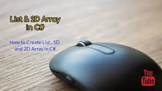 How to make a List | How to make a Array (1D- 2D) | C# online free courses