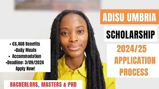 ADISU UMBRIA 2024/25 APPLICATION PROCESS | €6,468 BENEFITS | FULLY FUNDED SCHOLARSHIPS IN ITALY