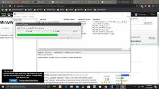 Install MinGW  compiler for C and C++