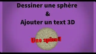SketchUp Sphère et Texte 3D