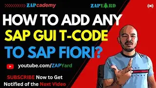 How to Add Any SAP GUI Transaction Code to SAP Fiori LaunchPad within 7 minutes? | Fiori Tile | SAP