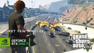 First Few Minutes in GTA5 (Grand Theft Auto V) | 4K 60FPS | R9 5900X + 3060Ti |