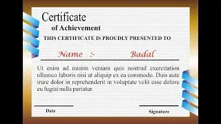 How to Create a New Certificate Design