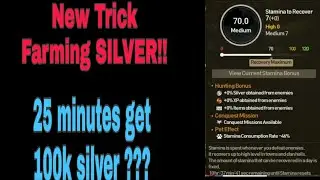 New Trick Farming SILVER!!!! 25minutes 100k ???