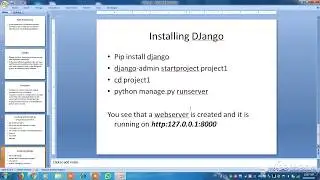Django Installation Theory Part