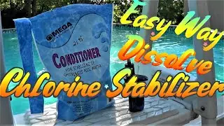 Best way to Add / Dissolve Conditioner Stabilizer
