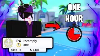 How Many WINS Can I Get In ONE HOUR.. (Hoopz Roblox Basketball)