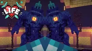 Fighting The Strongest Mob With 1 Heart.... - Minecraft X Life SMP (24)