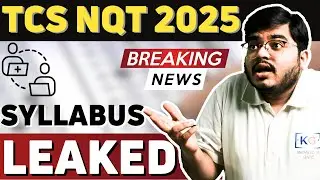 TCS NQT Syllabus 2025 LEAKED | TCS NQT 2025 Syllabus and Preparation | TCS NQT 2025 Important Topics