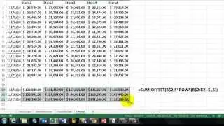 Subtotals with OFFSET, ROWS, ROW, and MOD