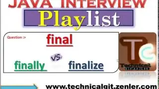 final vs finally vs finalize || JAVA Interview Playlist || HINDI