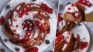 Orange Cranberry Bundt Cake ❄️ Vegan