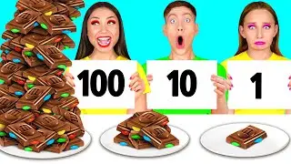 100 Слоев Еды Челлендж | Фантастические Лайфхаки с Едой от HAHANOM Challenge