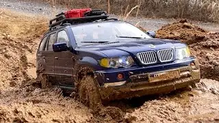 1/10 Scale TRAXXAS TRX4 Chassis BMW X5 Mud Off-road Driving 4X4 RC Car