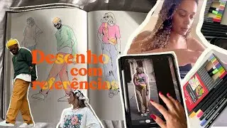 Desenhando com Referências - desenho de corpo inteiro