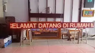 running text p10 ukuran 1x8 panel