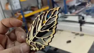 K-Burner Pro CO² Laser Cutter - DIY laser tube on gantry