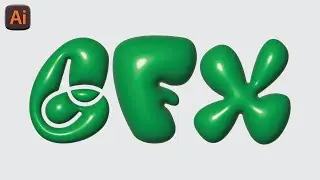 How to Create 3D Inflate Text in Adobe Illustrator | 3D text