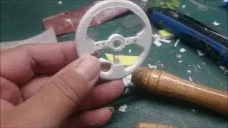 BUILD SPORT STEERING WHEEL FOR 1/6 SCALE JEEP WILLYS MB EP5